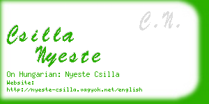 csilla nyeste business card